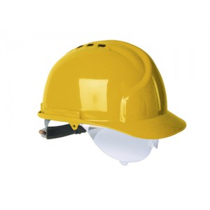 Martcare MK7 Vented Helmet Terylene Harness Ventilated Yellow Ref AHN120-100-2G1