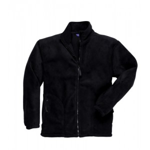 Portwest Heavy Fleece Jacket Polyester Zipped-pockets Extra Large Black Ref F400BLKXLGE