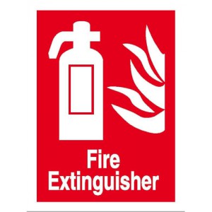 Stewart Superior Sign Self-adhesive Vinyl - Fire Extinguisher - 200x150mm Ref NS013