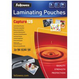 Fellowes Laminating Pouch A3 250micron Pack of 100 5307501