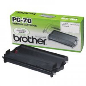 PC70 - Brother PC-70 Fax Cassette (Yield 140 Pages) Black for T74/T76/T84/T86