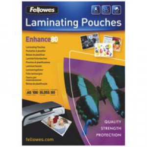 Fellowes Laminating Pouch A5 160micron Pack of 100 5306001