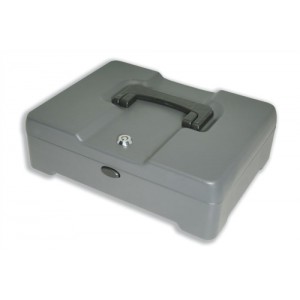 Cash Manager Security Box 8 Compartments and Coin Counter Tray Mercury