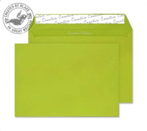 Juice Envelopes Wallet Peel and Seal 120gsm Acid Green C5 Ref 45343 [Pack 25]