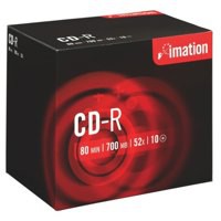 Imation CD-R 700Mb/80minutes 52X Jewel Case Pack of 10 i18644