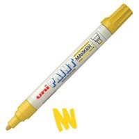 uni Paint Marker Bullet Tip Medium Point Px20 Line Width 2.2-2.8mm Yellow Ref 124362000 [Pack 12]