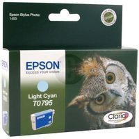 Epson T0795 Inkjet Cartridge Claria Owl 51g Page Life 540-660pp Light Cyan Ref C13T079540A0