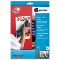 Avery Write and Wipe A4 Sheets White Pack of 5 24902