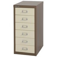Bisley Multi-Drawer Cabinet 29 inches 6 Drawer Non-Locking Coffee/Cream 29/6