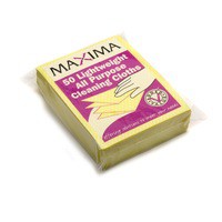 Maxima All Purpose Cloth Yellow Pack of 50 KECORYY