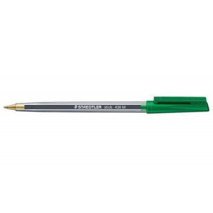 Staedtler Stick 430 Ball Pen Medium Green
