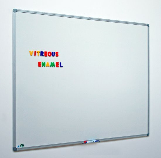 1200mm x 1200mm Vitreous Enamel Magnetic Drywipe Board. Suitable for Classrooms