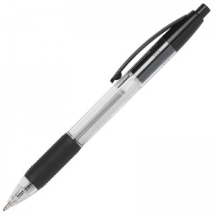 Ikon K5 Grip Retractable Ball Pen Medium Point Black