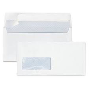 DL Window Envelopes Peel & Seal 110 x 220mm 100gsm White