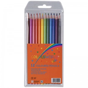 Colourworld Colouring Pencils Wallet 12 Assorted