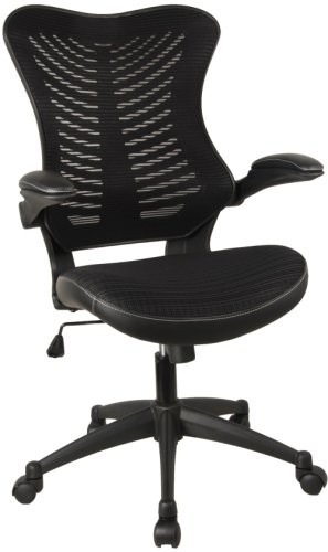 BLACK+MERCURY+11+EXECUTIVE+MESH+CHAIR+WITH+FOLDING+ARMS