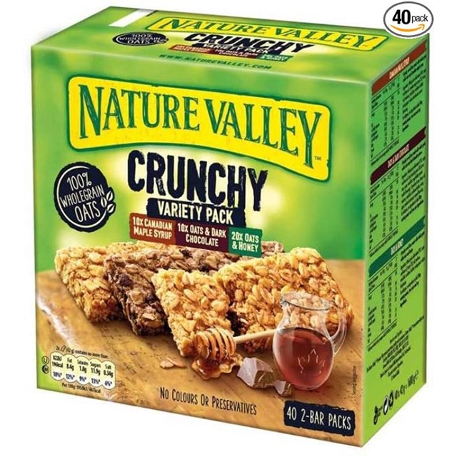 Nature+Valley+Crunchy+Bars+Variety+Pack%2C+40+x+42g