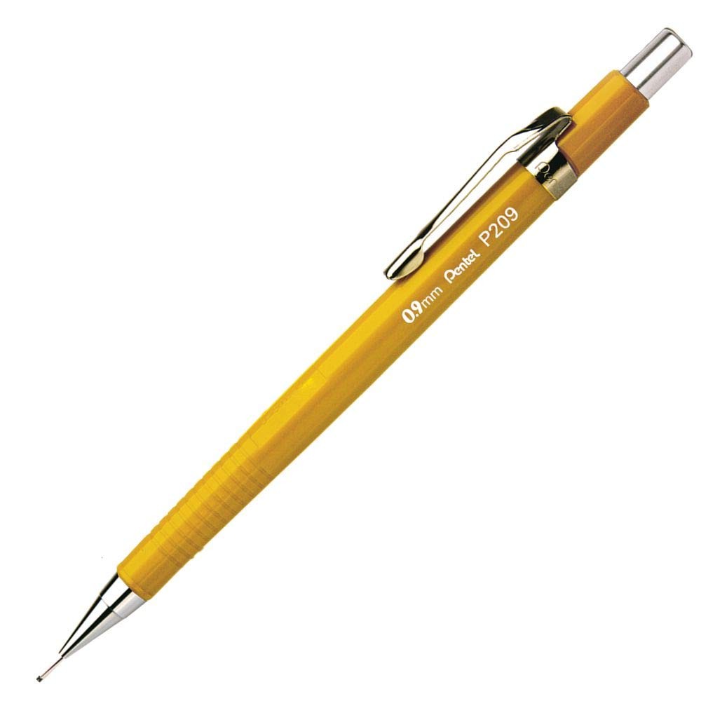 Pentel+P209+Automatic+Pencil+0.9+mm+Lead+Yellow
