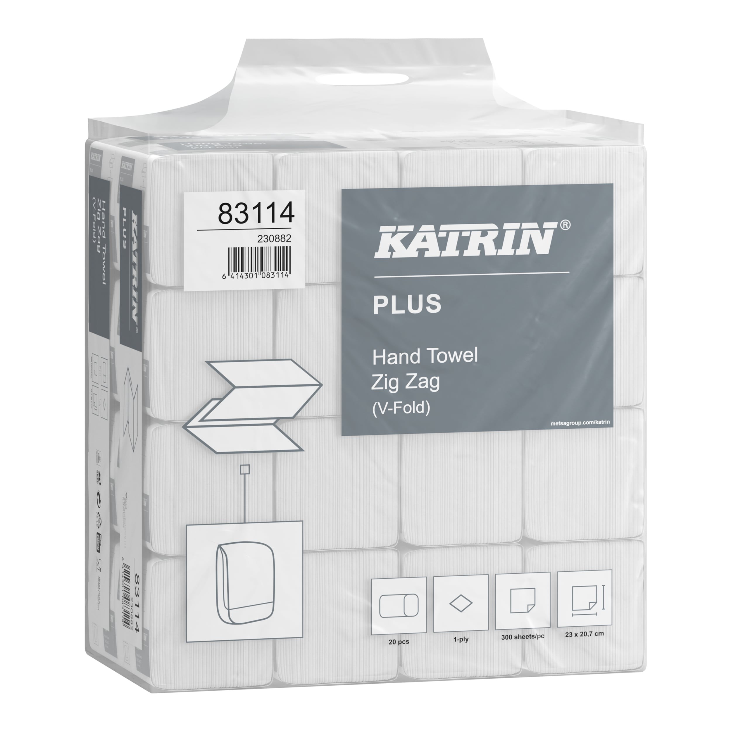 Katrin+1ply+V-Fold+Zig+Zag+White+Hand+Towel+%28replaces+64472%29