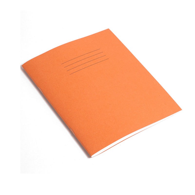 A4+10mm+Square+80+Page+Orange+Exercise+Book