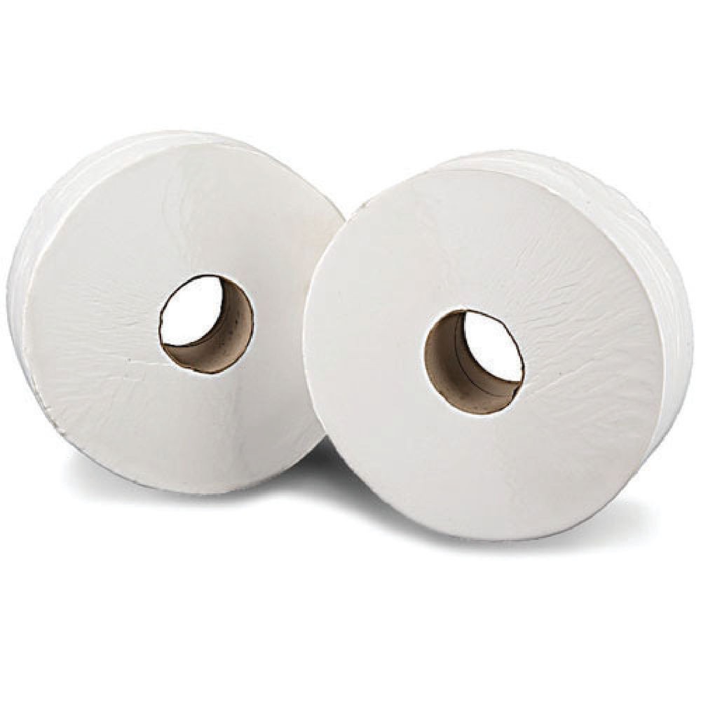 Paperstation++2+Ply+Mini+Jumbo+Toilet+Roll+150M+x+86mm+x+60mm+416+Sheets+Pack+12