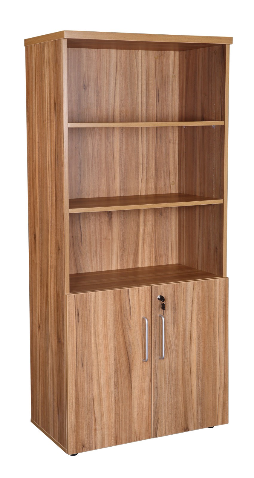 1800H+Combination+Cupboard+Complete+with+3+Shelves++in+American+Black+Walnut
