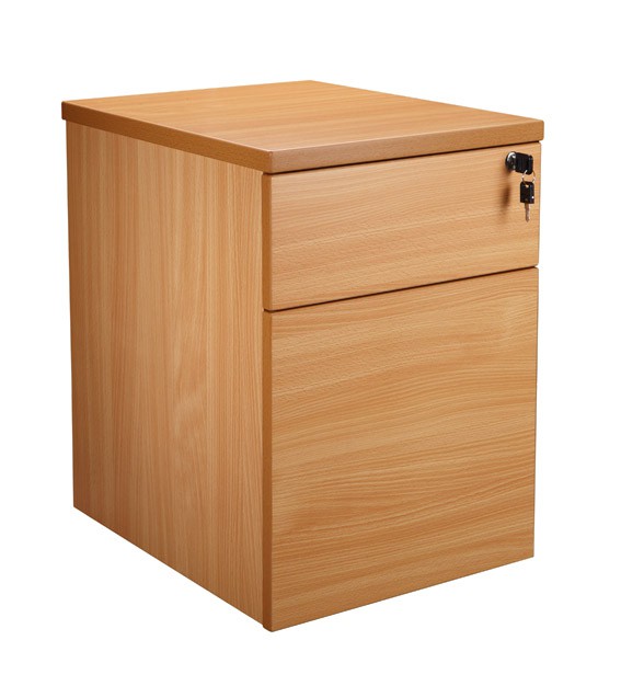 Contract+2+Drawer+Mobile+Pedestal%2C+Beech