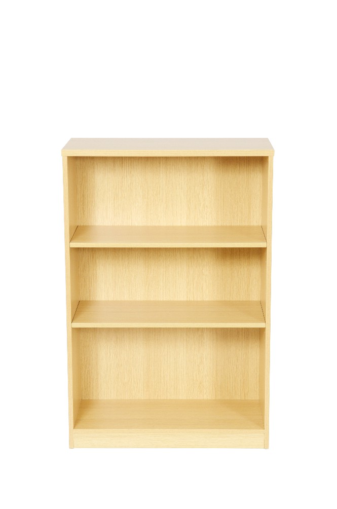 1200mm+High+Bookcase+Complete+with+2+Shelves%2C+Light+Oak