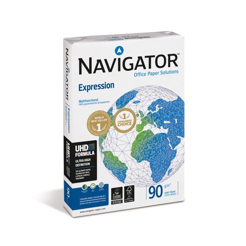 Navigator+Expression+A4+90gsm+White+Laser+Paper+PK500