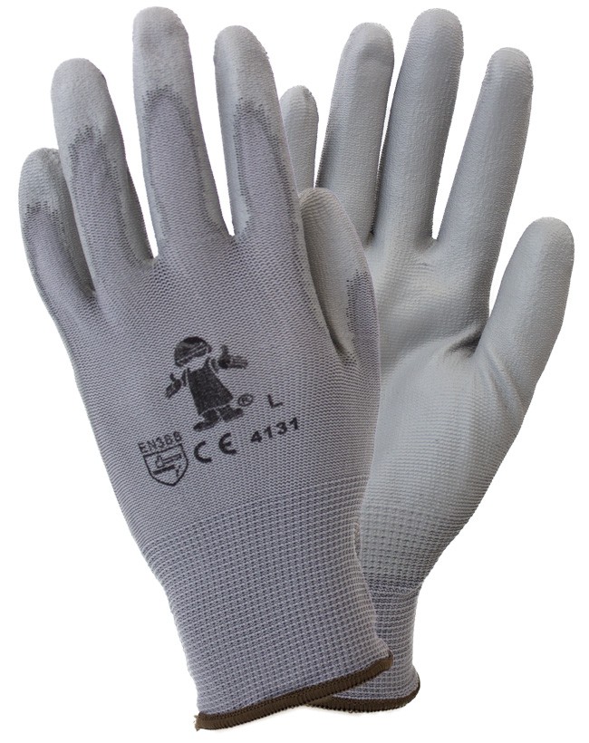 GNPU-MD-4-GY-GY+++Gray+Coated+Knit+Gloves%2C+1+dozen+Safety+Zone