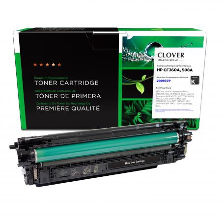 Clover+Imaging+Remanufactured+Black+Toner+Cartridge+for+HP+CF360A+%28HP+508A%29