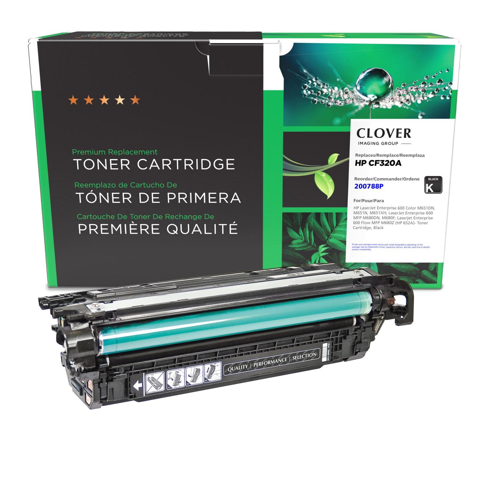 Clover+Imaging+Remanufactured+Black+Toner+Cartridge+for+HP+CF320A+%28HP+652A%29