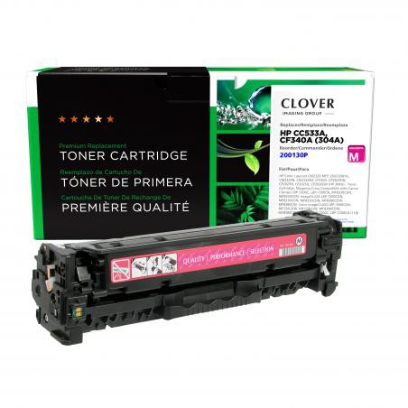 Clover+Imaging+Remanufactured+Magenta+Toner+Cartridge+for+HP+CC533A+%28HP+304A%29