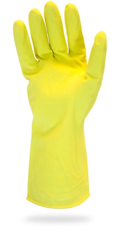 Safety+Zone+Yellow+Flock+Lined+Latex+Gloves%2C+16+mil.+-+Small+GRFY-SM+-1-PAIR+%5BSS-440%5D