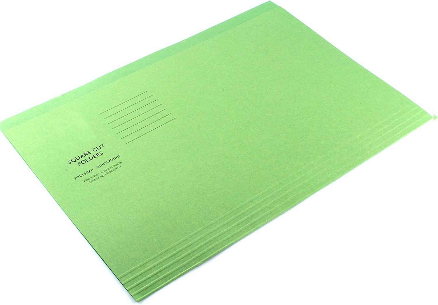 Foolscap+Square+Cut+Folder+Lightweight+180gsm+Green