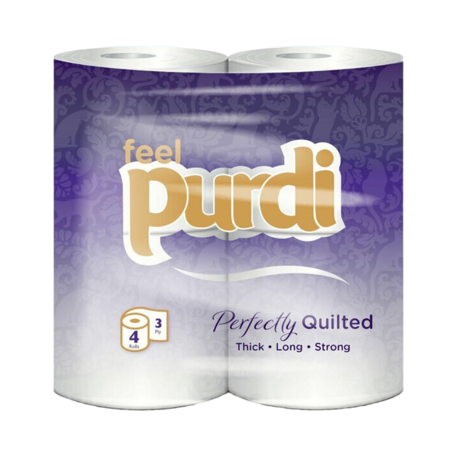 Purdi+Perfectly+Quilted+3+Ply+Toilet+Tissue+Rolls