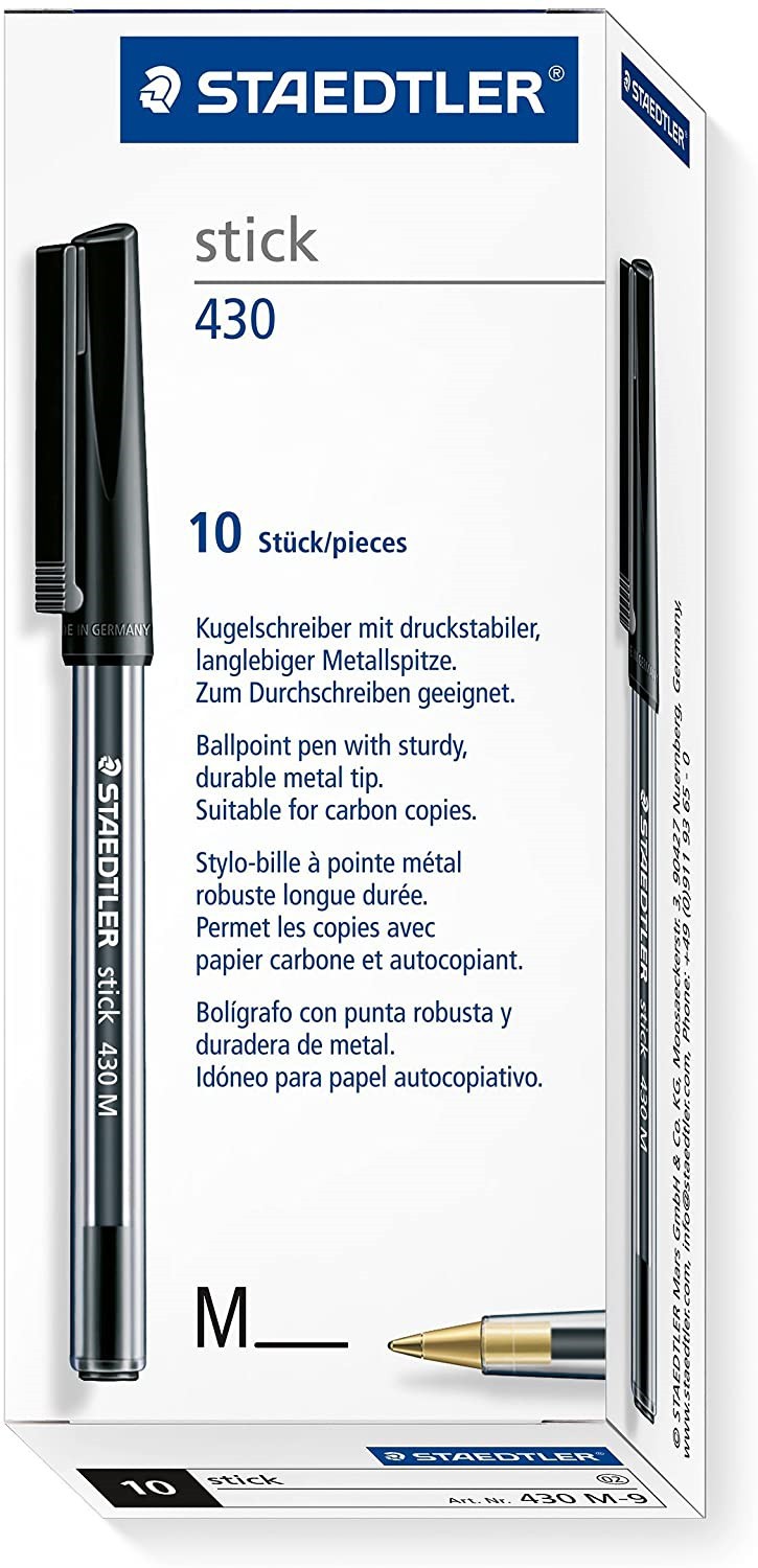Staedtler+Stick+430+Ball+Pen+Medium+Black