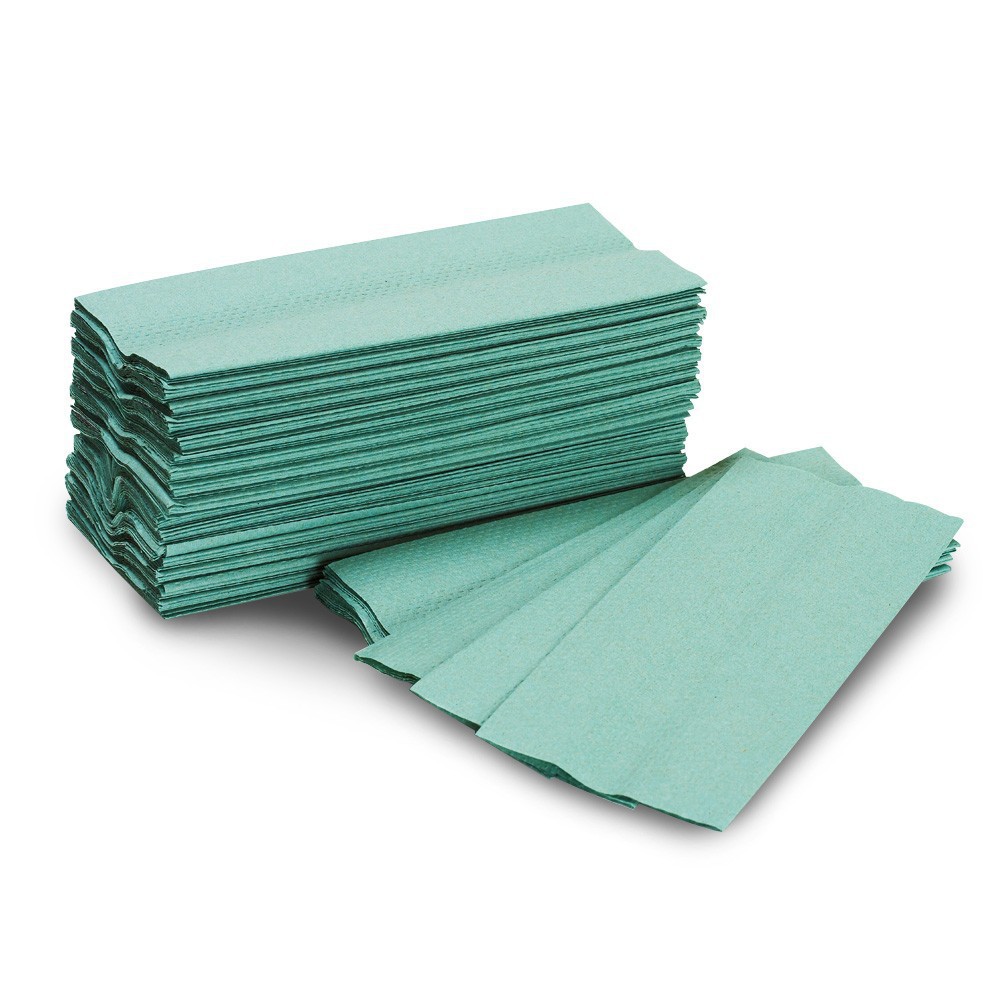Hand+Towels+C+Fold+Single+Ply+Green+Pk2880