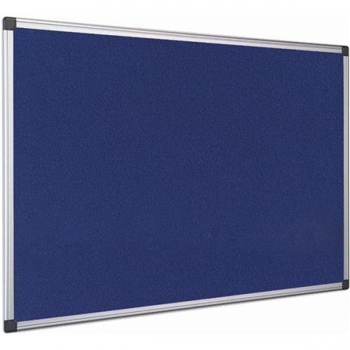 Aluminium+Framed+Notice+Board+1800+x+1200mm+Blue